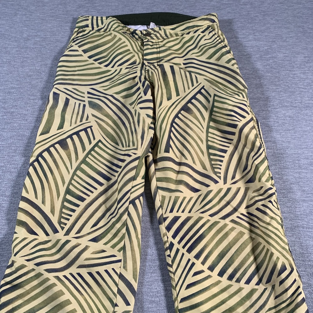 Prana Pants Womens Small Abstract Leaf Print Outdoor Hiking Polyester USA - Picture 2 of 14